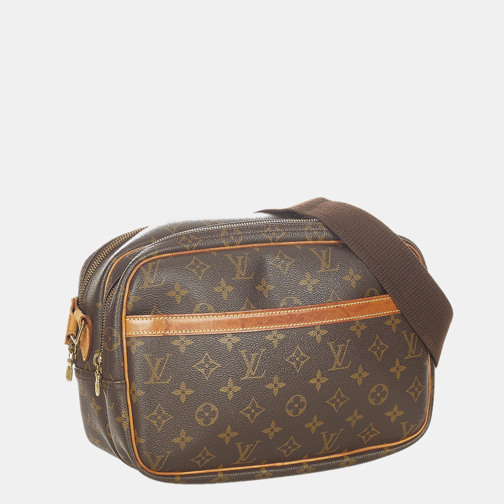 

Louis Vuitton Brown Monogram Reporter PM