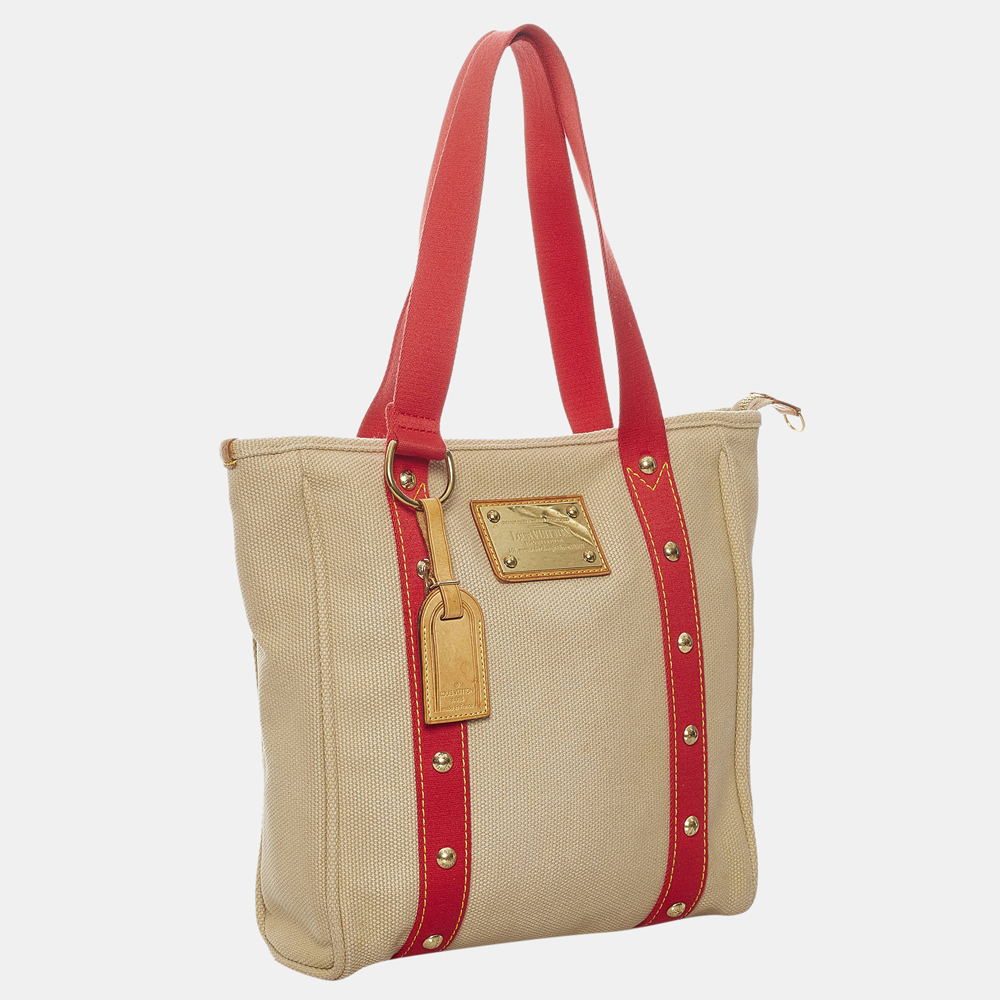 

Louis Vuitton Beige/Brown Antigua Cabas MM