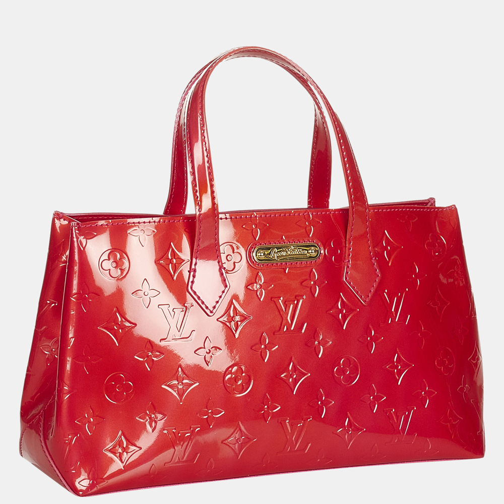 

Louis Vuitton Red Vernis Wilshire PM