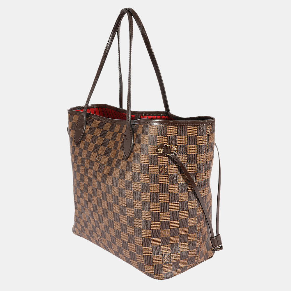 

Louis Vuitton Brown Damier Ebene Canvas Neverfull MM Tote Bag