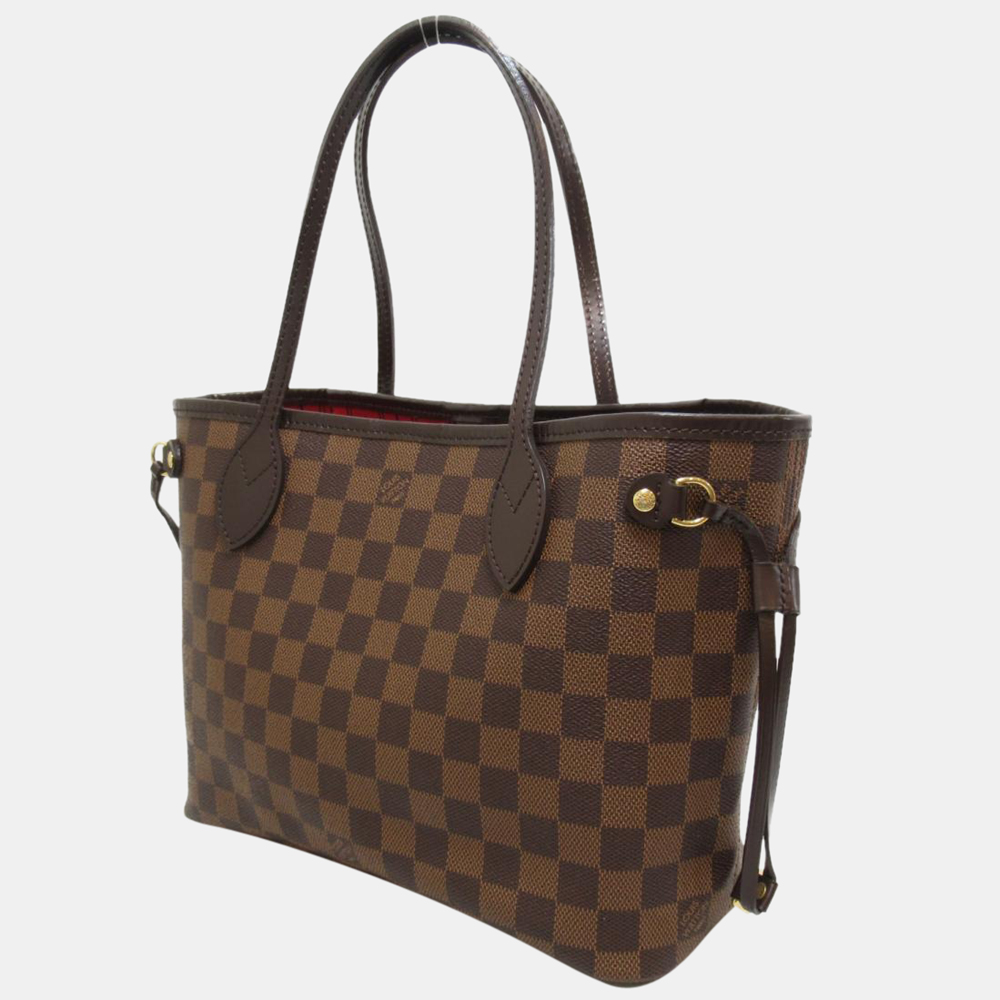 

Louis Vuitton Brown Damier Ebene Neverfull PM Bag