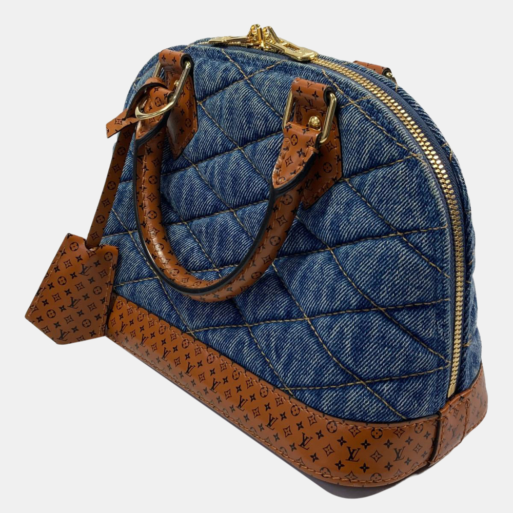 

Louis Vuitton Blue Reverse Monogrm Denim Malletage Alma BB Bag