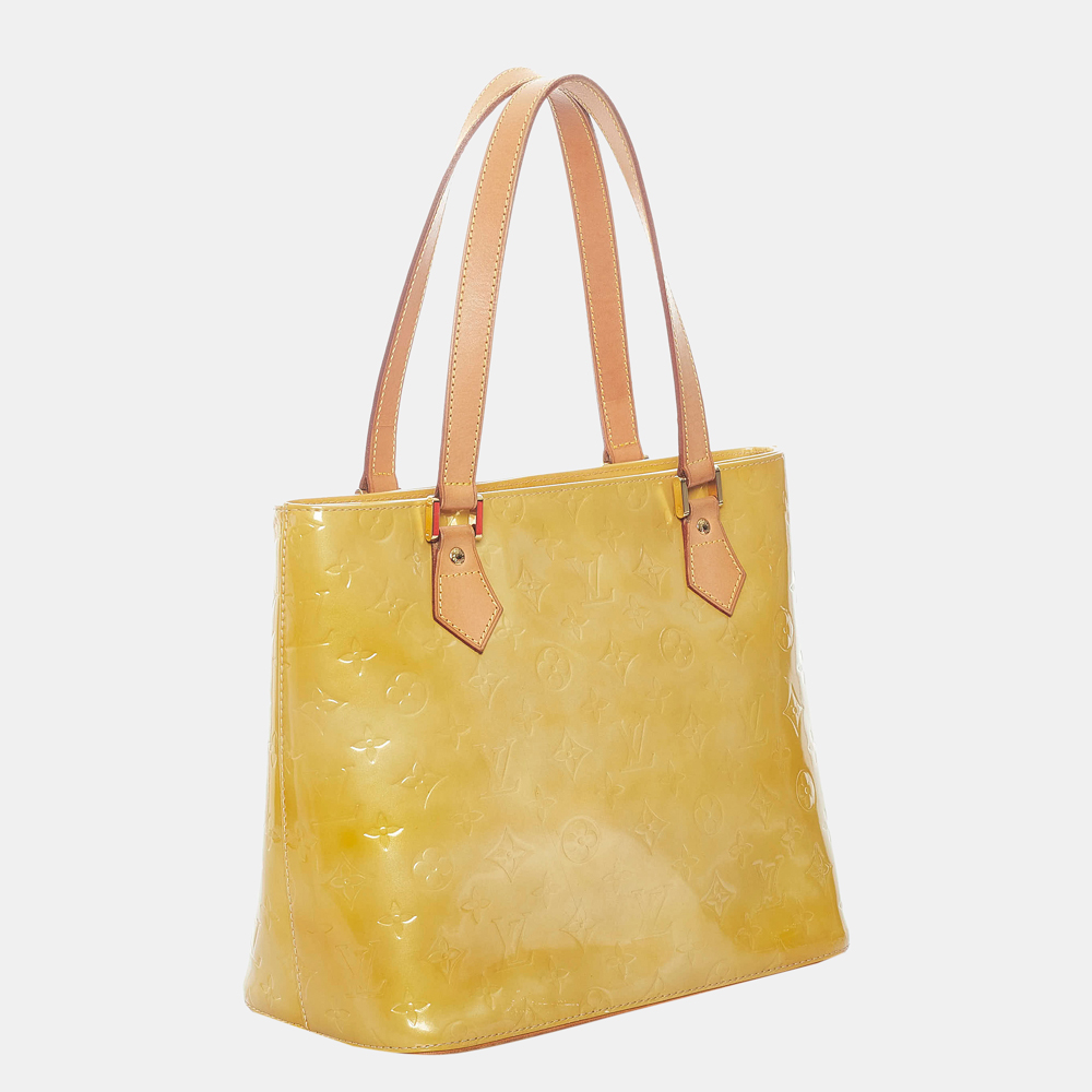 

Louis Vuitton Yellow/Brown Vernis Houston