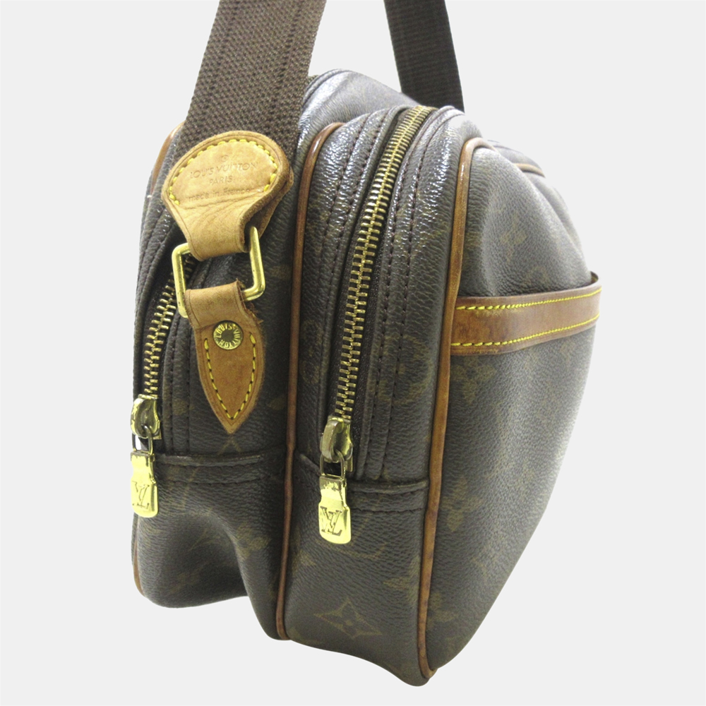

Louis Vuitton Brown Monogram Reporter PM