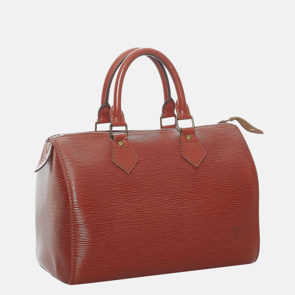 

Louis Vuitton Brown Epi Speedy 25