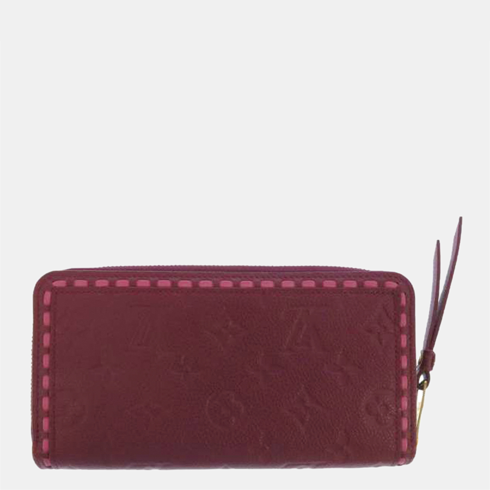 

Louis Vuitton Red Monogram Empreinte Zippy Long Wallet