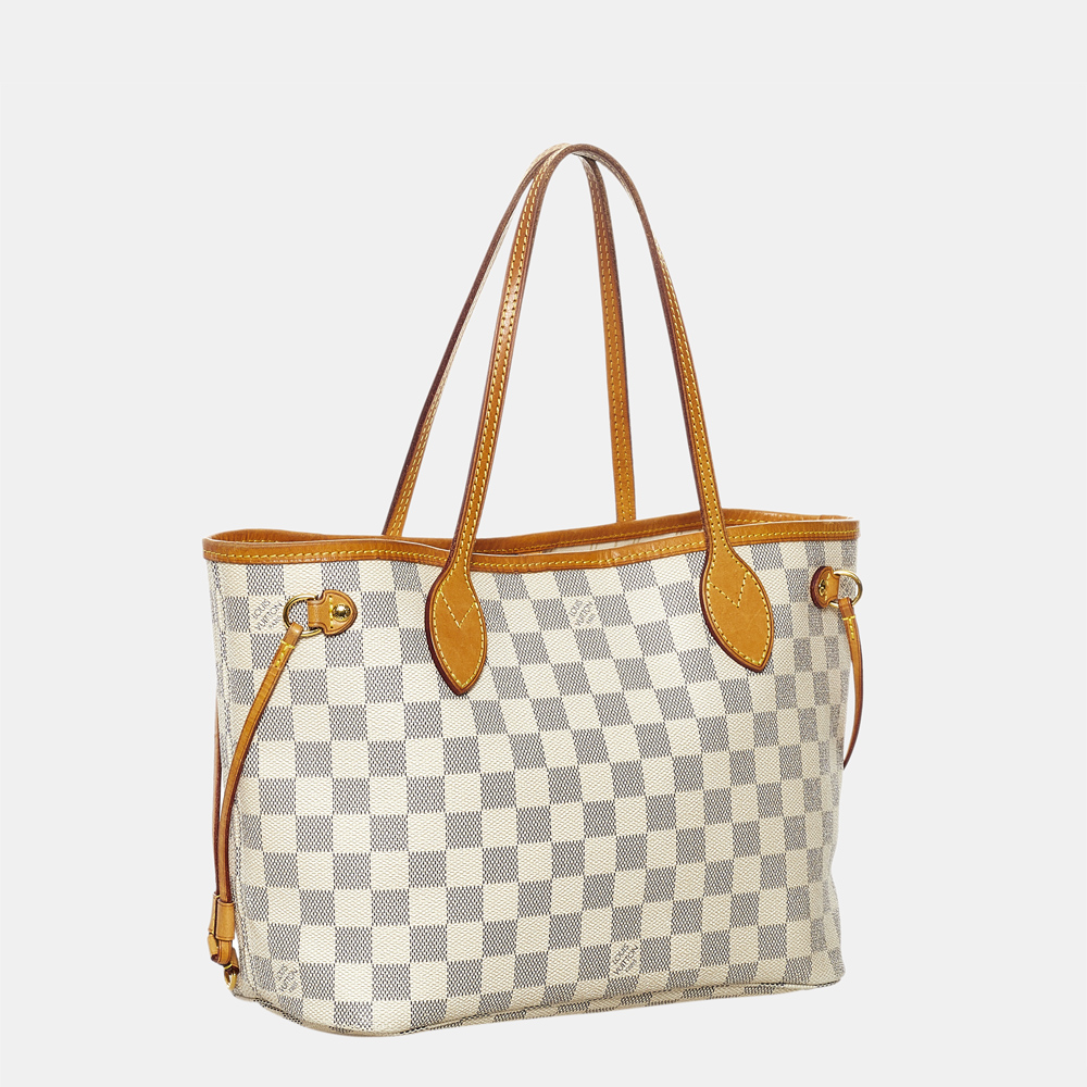 

Louis Vuitton Blue/White Damier Azur Neverfull PM
