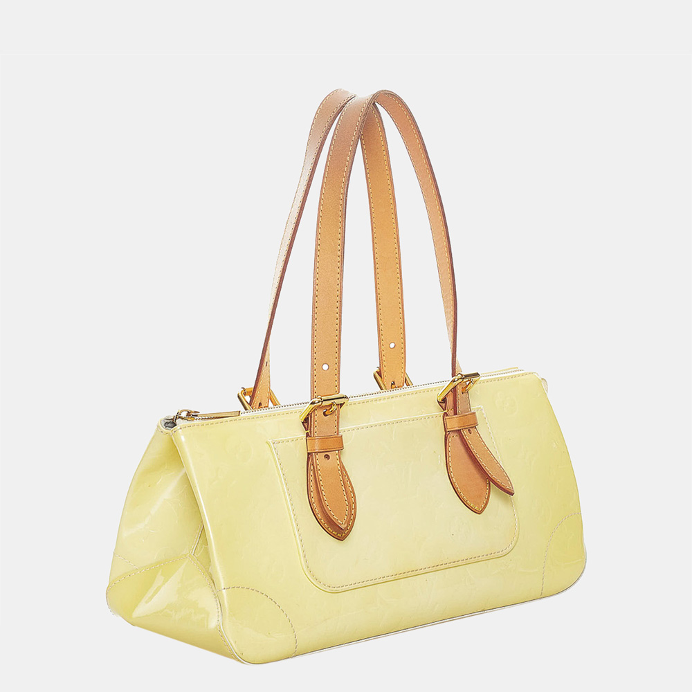 

Louis Vuitton Brown/Yellow Vernis Rosewood