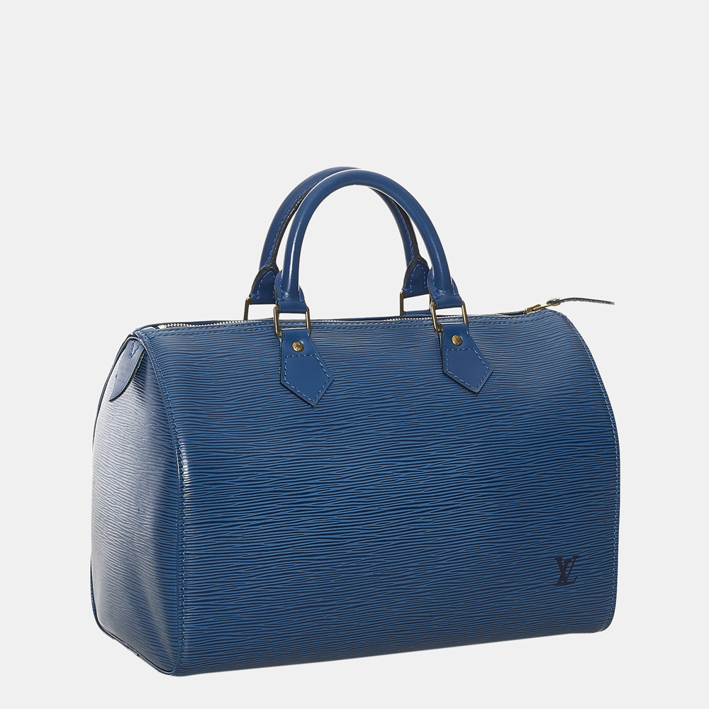 

Louis Vuitton Blue Epi Speedy 30