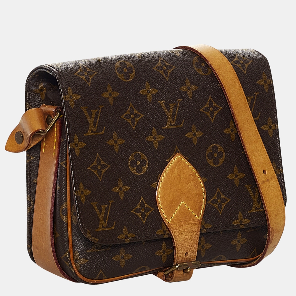 

Louis Vuitton Brown Monogram Cartouchiere PM