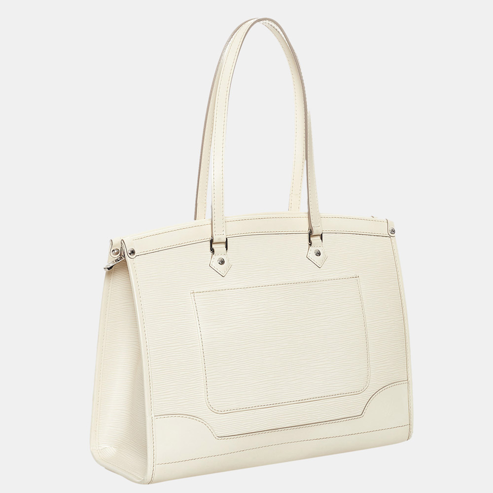 

Louis Vuitton White Epi Madeleine GM
