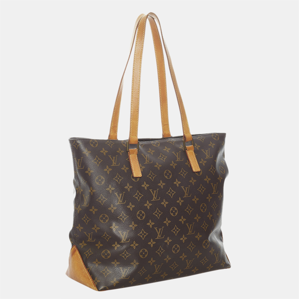 

Louis Vuitton Brown Monogram Cabas Mezzo