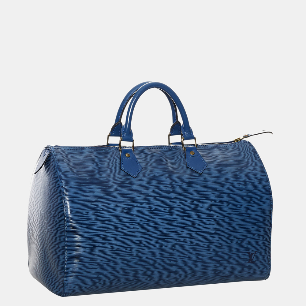 

Louis Vuitton Blue Epi Speedy 40
