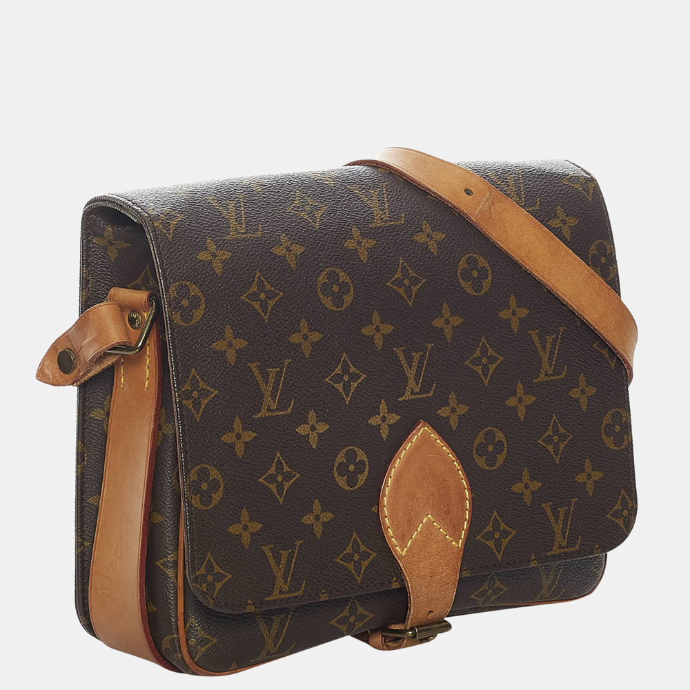 

Louis Vuitton Brown Monogram Cartouchiere GM