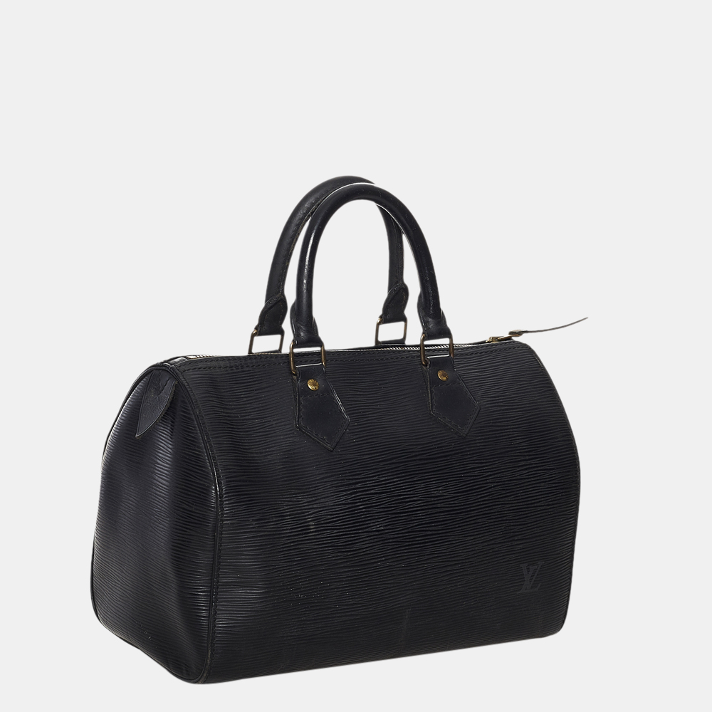 

Louis Vuitton Black Epi Speedy 25