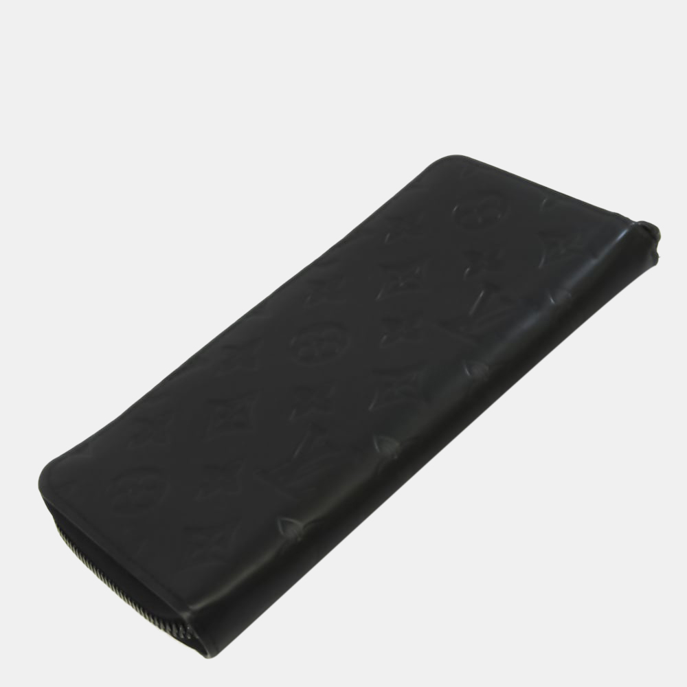 

Louis Vuitton Black Leather Monogram Zippy Vertical Wallet