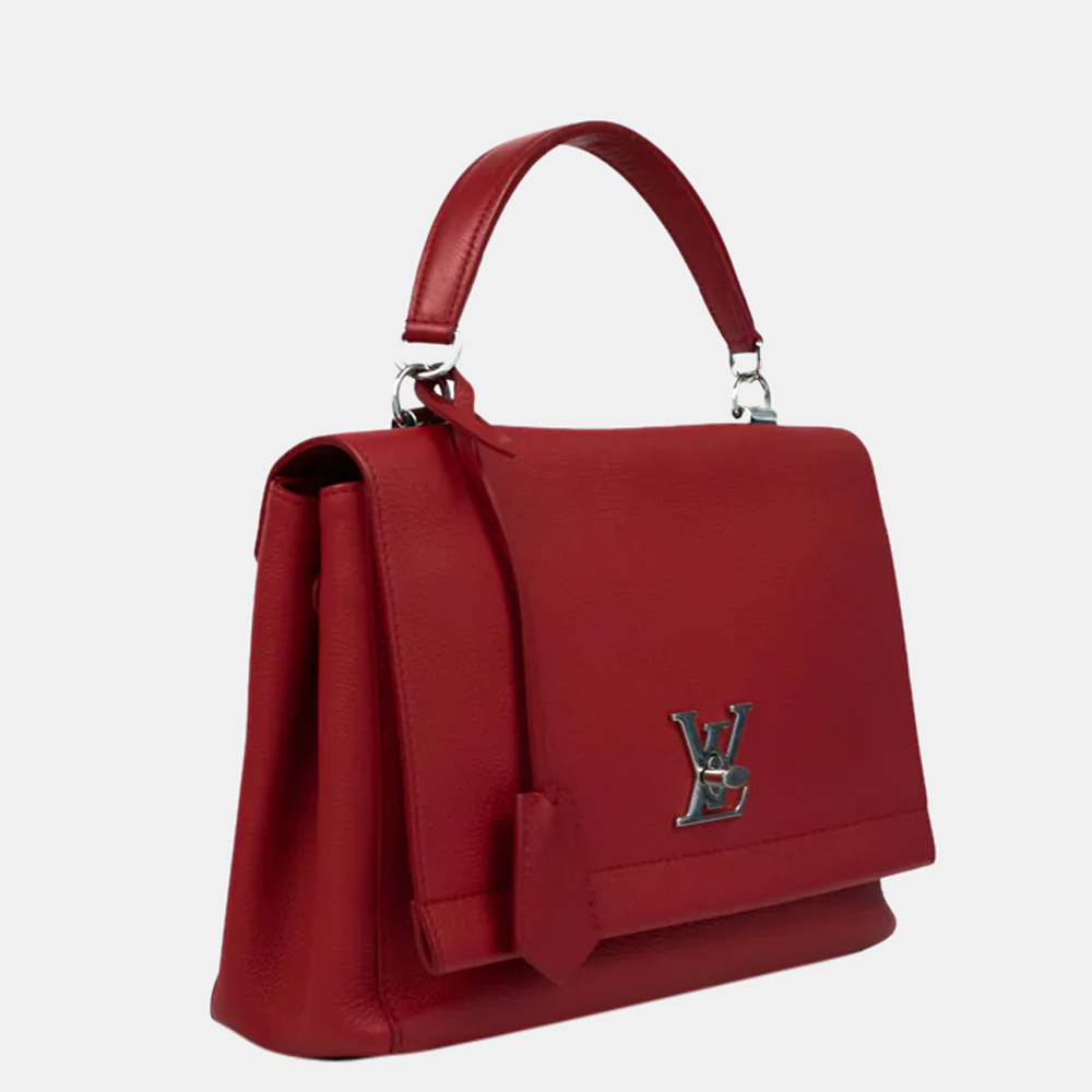 

Louis Vuitton Red Epi Leather Lockme II Satchel