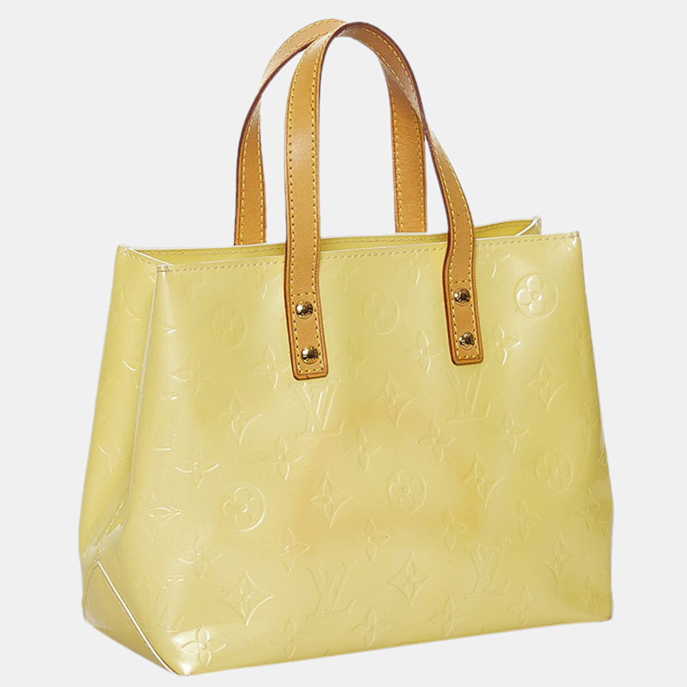 

Louis Vuitton Yellow Monogram Vernis Leather Reade PM Tote Bag