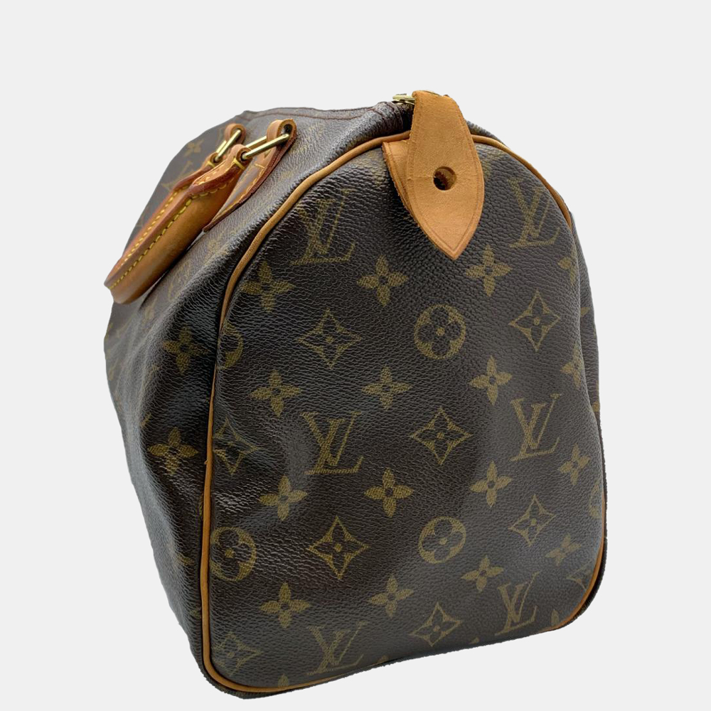 

Louis Vuitton Brown Monogram Canvas Speedy 30 Top Handle Bag