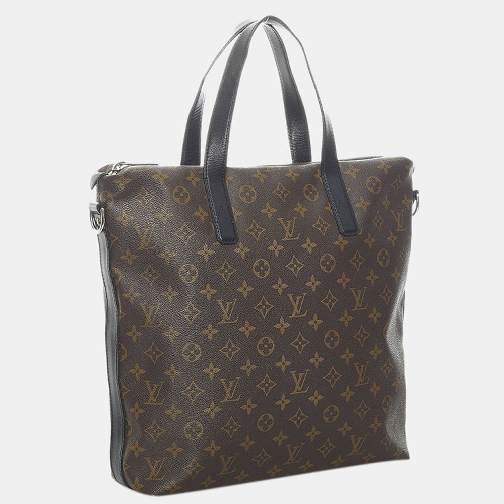 

Louis Vuitton Brown Monogram Macassar Kitan Tote Bag
