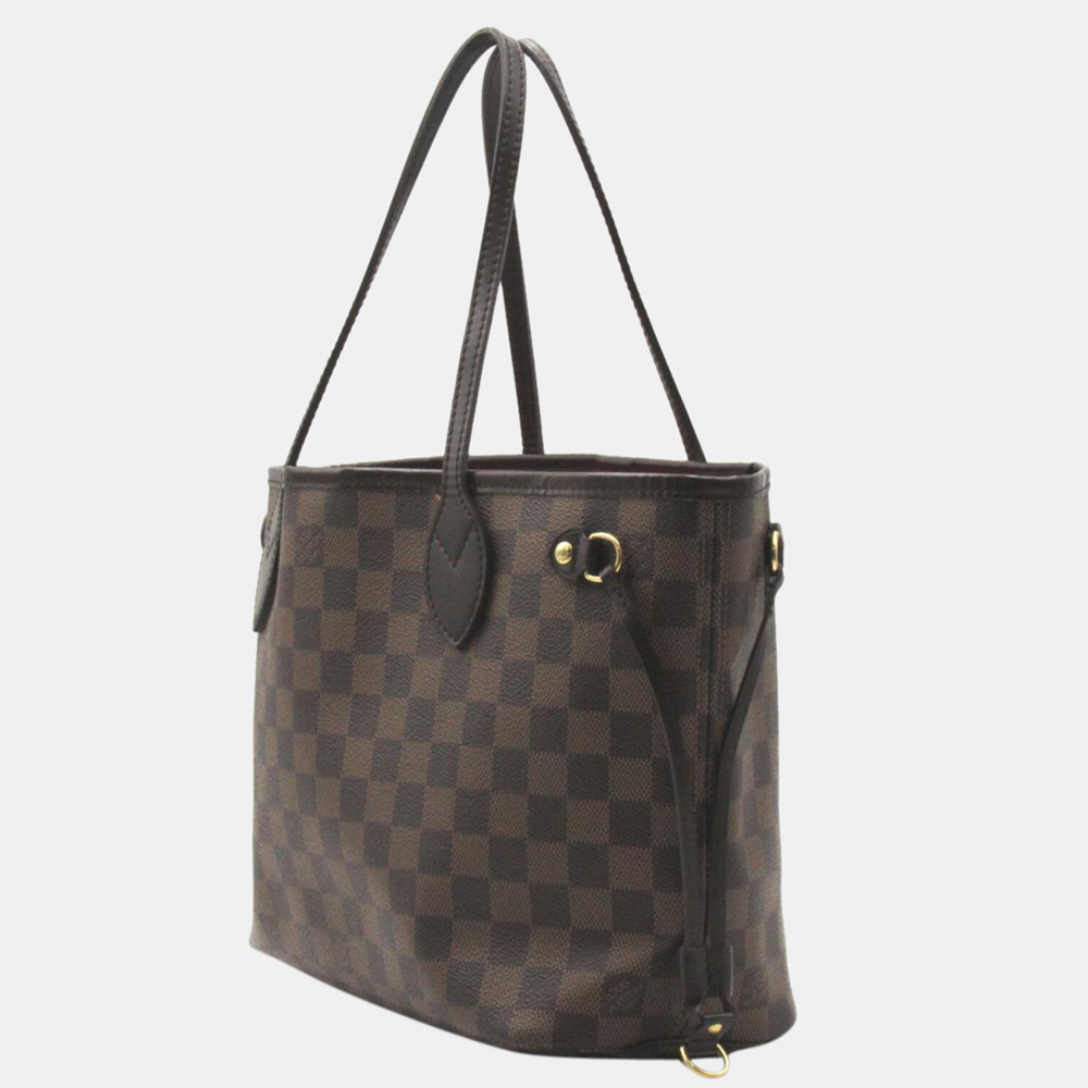 

Louis Vuitton Brown Damier Ebene Canvas Neverfull PM Tote Bag