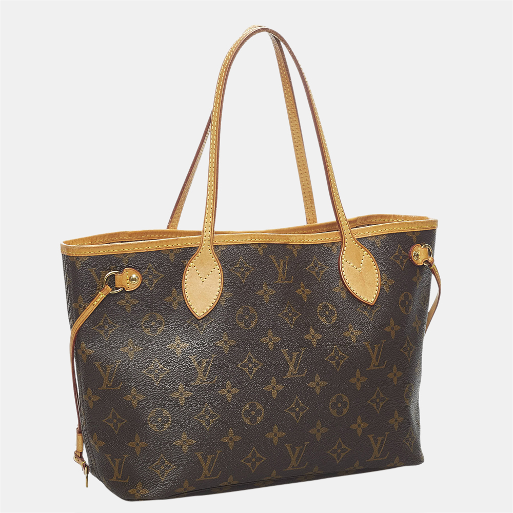 

Louis Vuitton Brown Monogram Neverfull PM