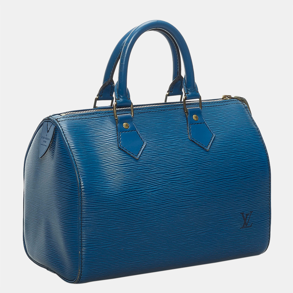 

Louis Vuitton Blue Epi Speedy 30
