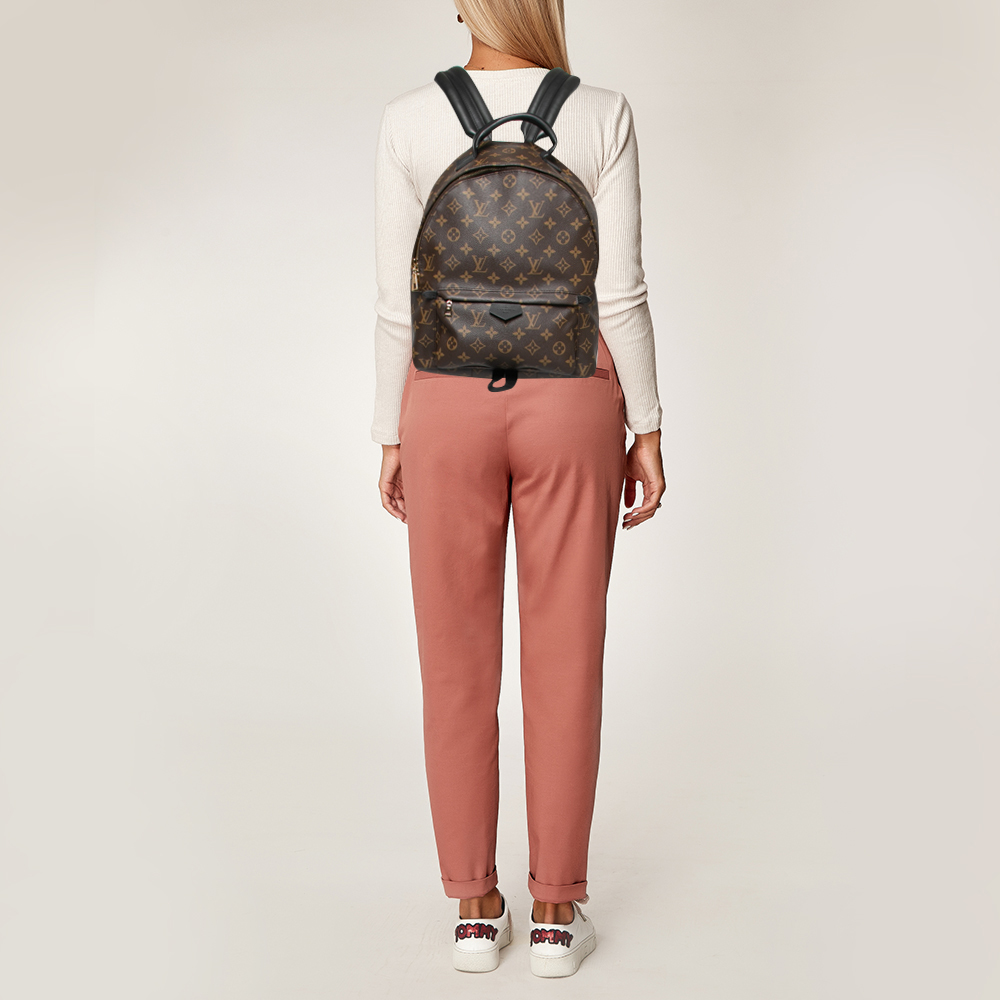 

Louis Vuitton Monogram Canvas Palm Springs MM Backpack, Brown
