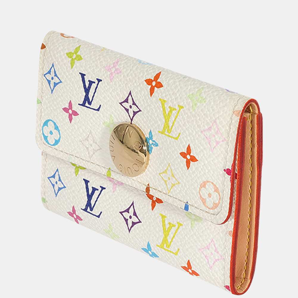 

Louis Vuitton x Takashi Murakami White Monogram Multicolore Card Holder, Multicolor