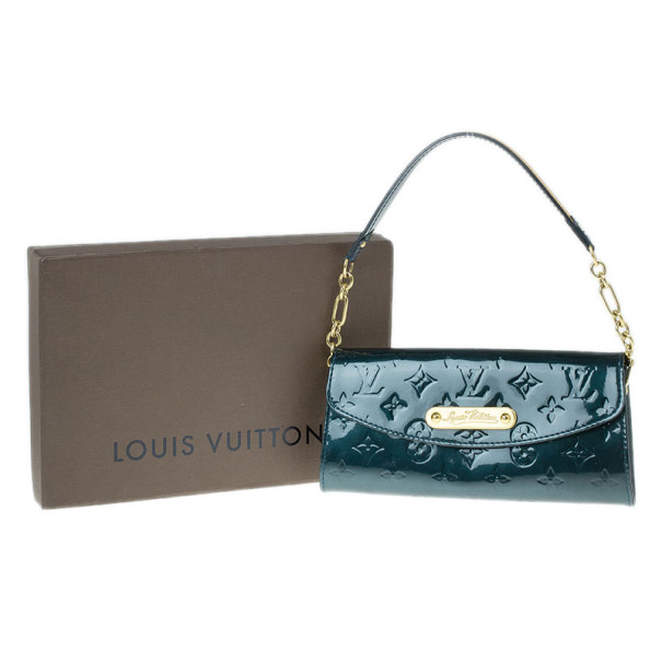 Sunset boulevard patent leather handbag Louis Vuitton Green in Patent  leather - 24155553
