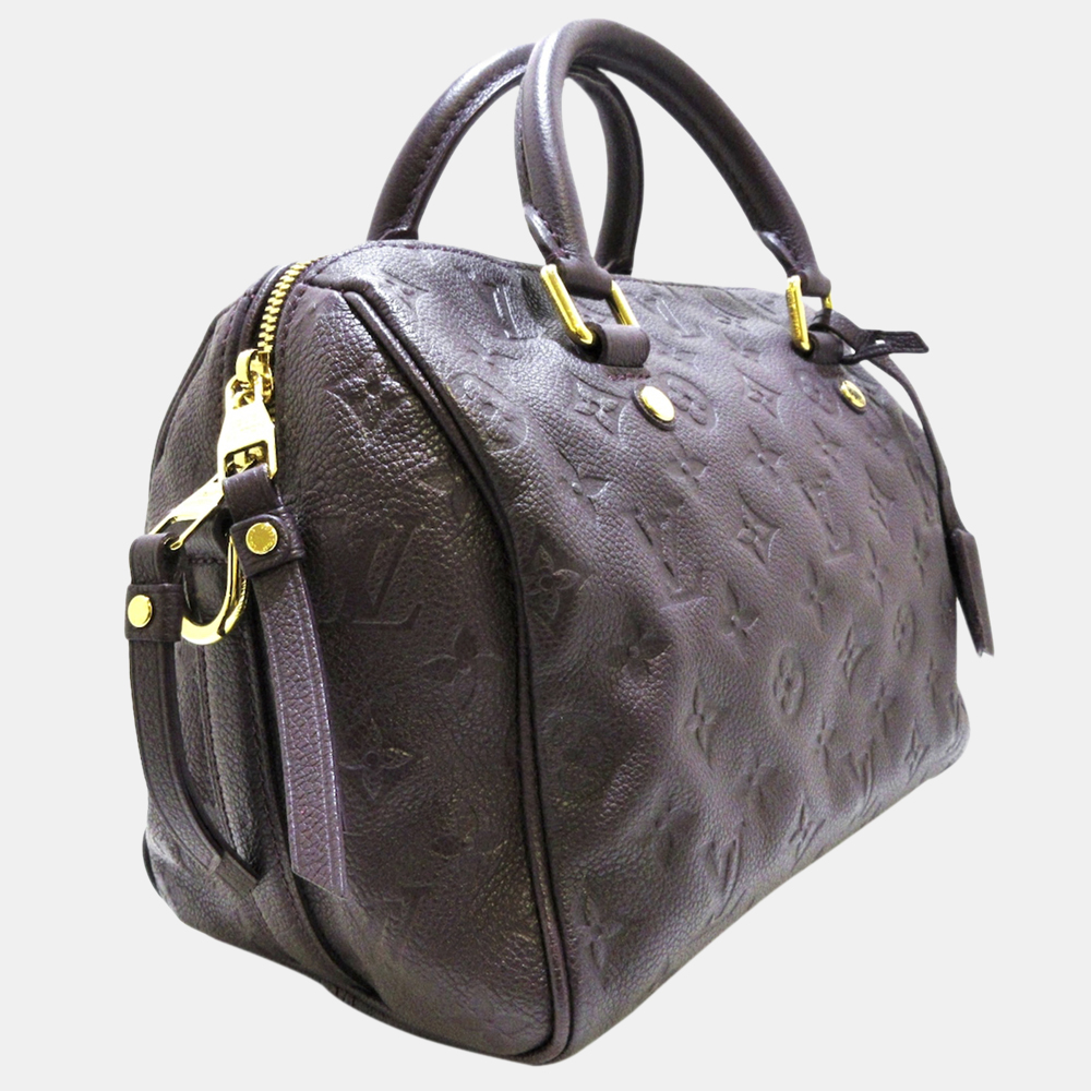 

Louis Vuitton Purple Monogram Empreinte Speedy Bandouliere 25