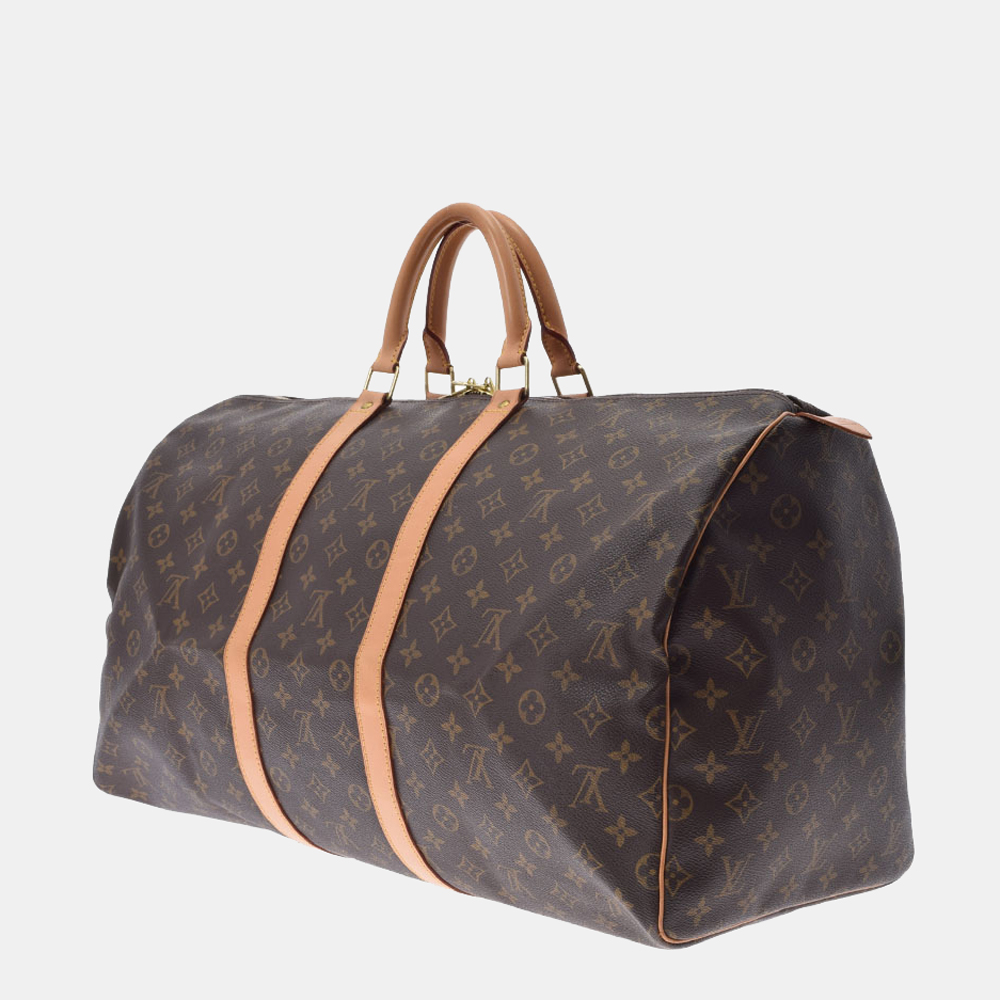 

Louis Vuitton Brown Monogram canvas Keepall 55 bag