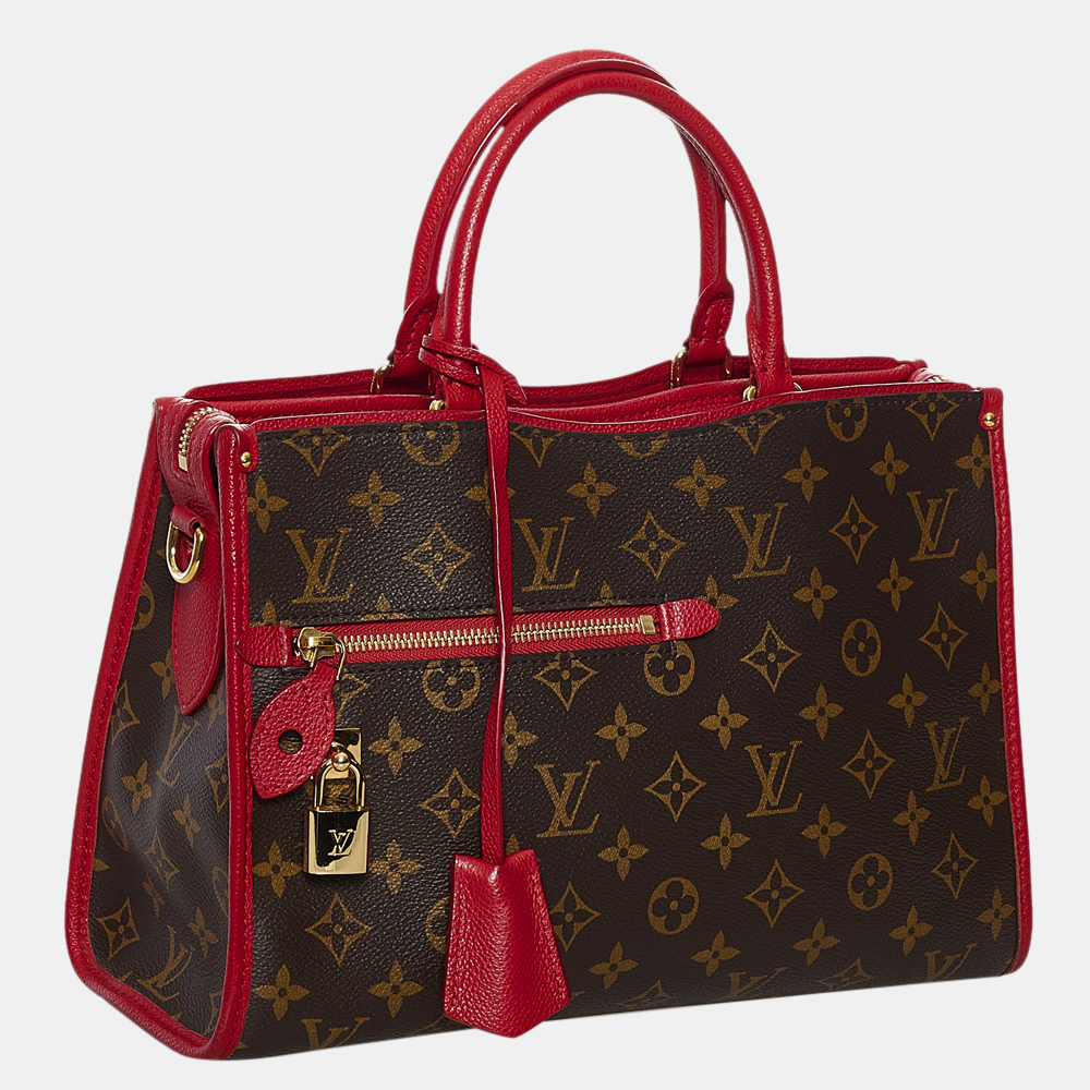 

Louis Vuitton Brown/Red Monogram Popincourt PM