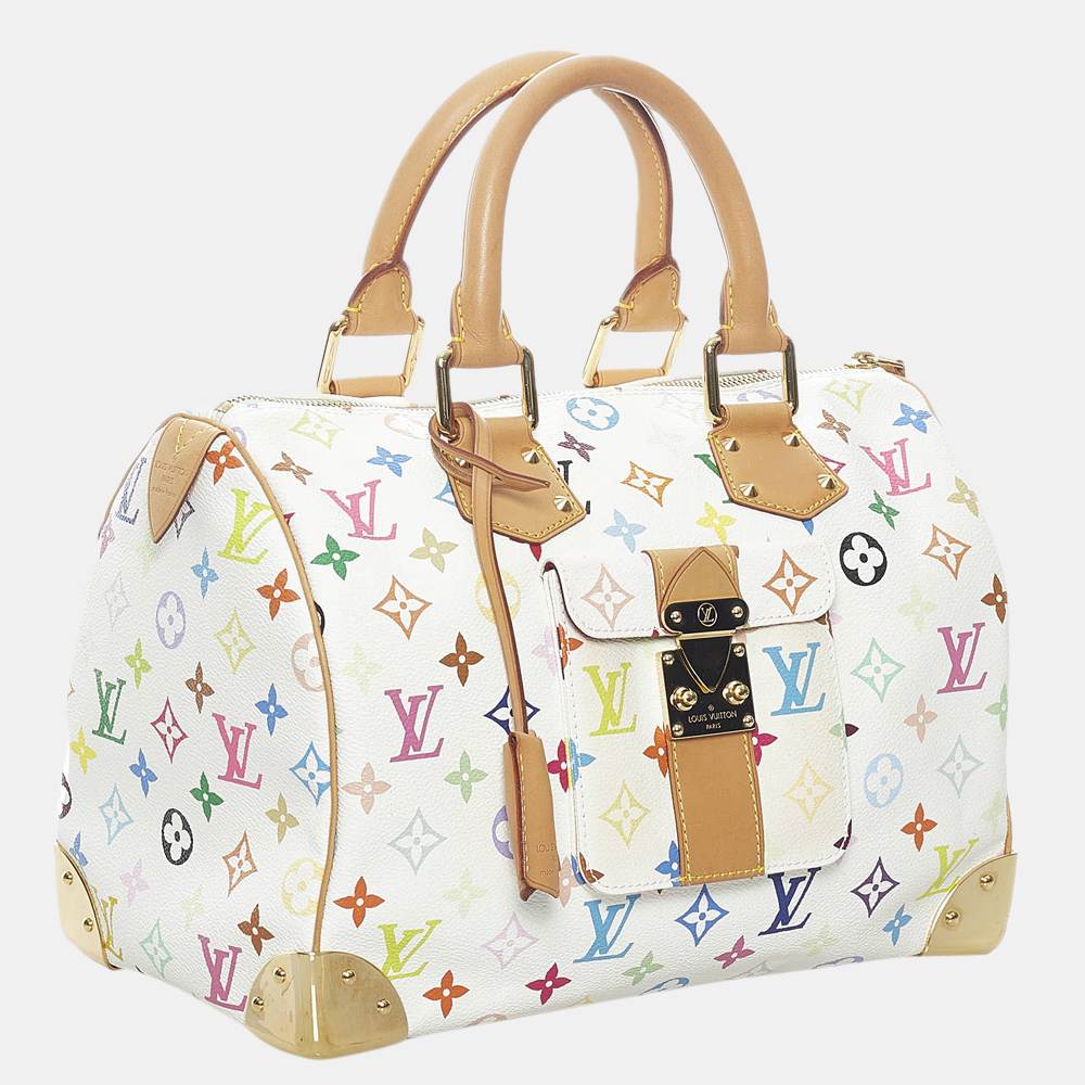 

Louis Vuitton Multi Color/White Monogram Multicolore Speedy 30, Multicolor