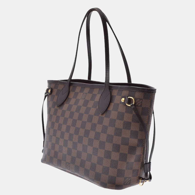 

Louis Vuitton Brown Damier Ebene Canvas Neverfull PM Tote Bag