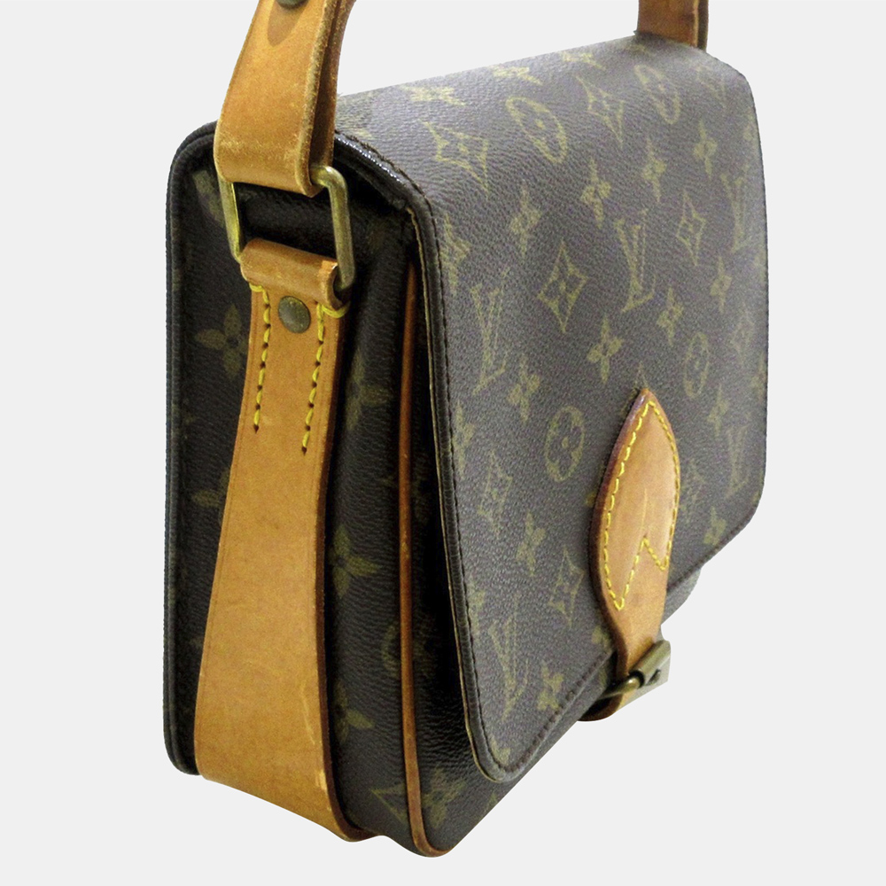 

Louis Vuitton Brown Monogram Cartouchiere MM