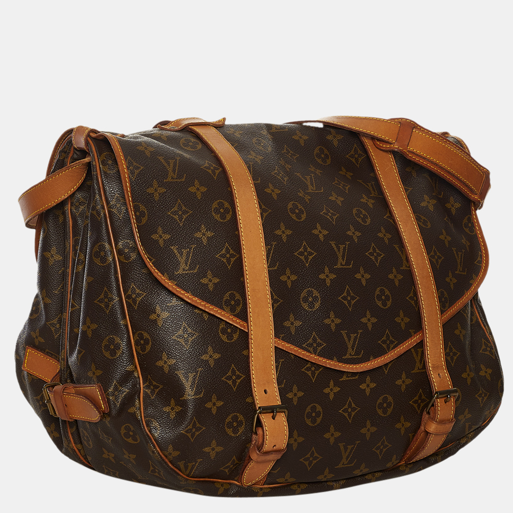 

Louis Vuitton Brown Monogram Saumur 43