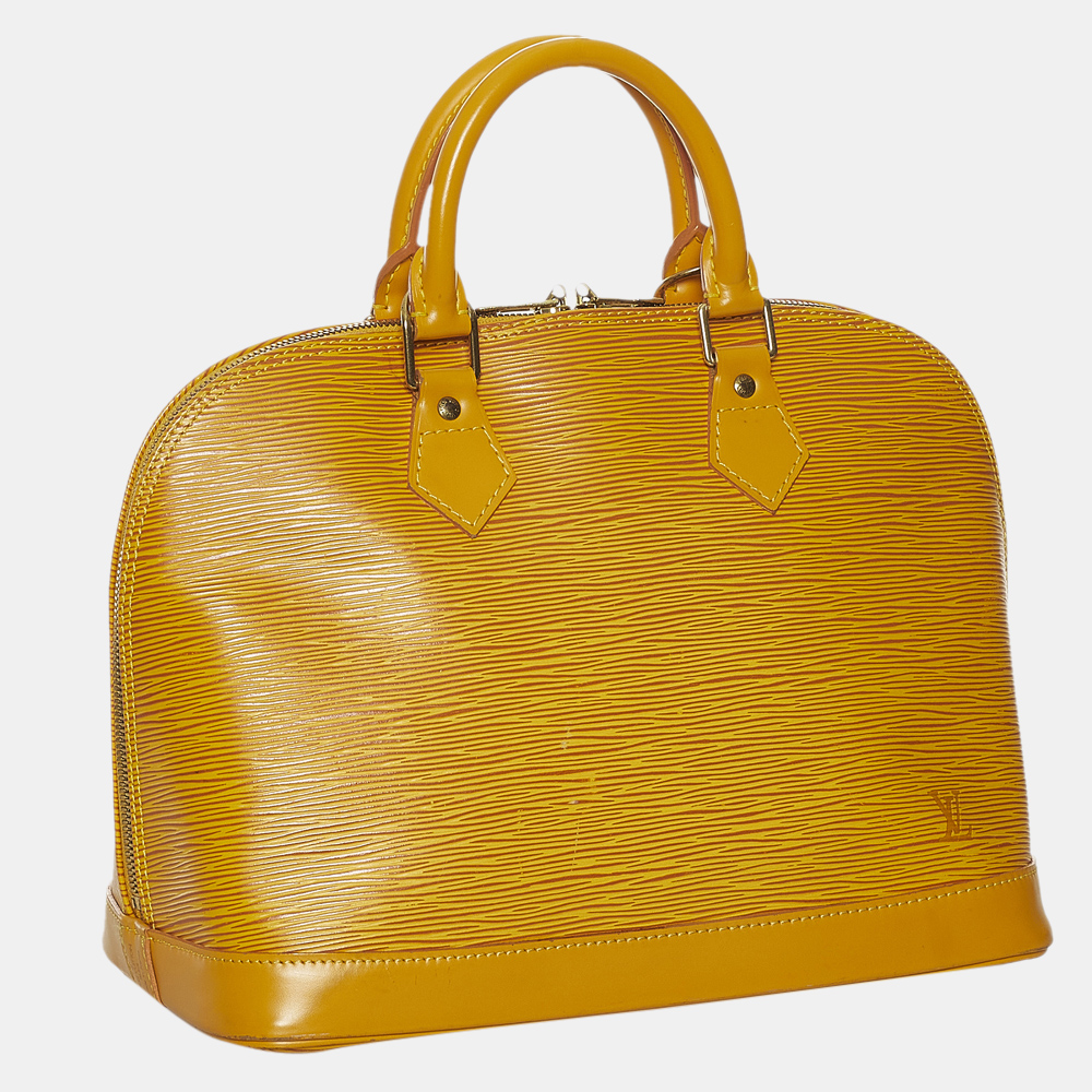 

Louis Vuitton Yellow Epi Alma PM