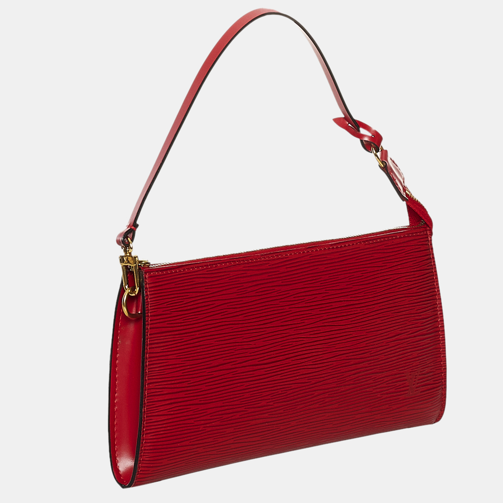

Louis Vuitton Red Epi Pochette Accessoires