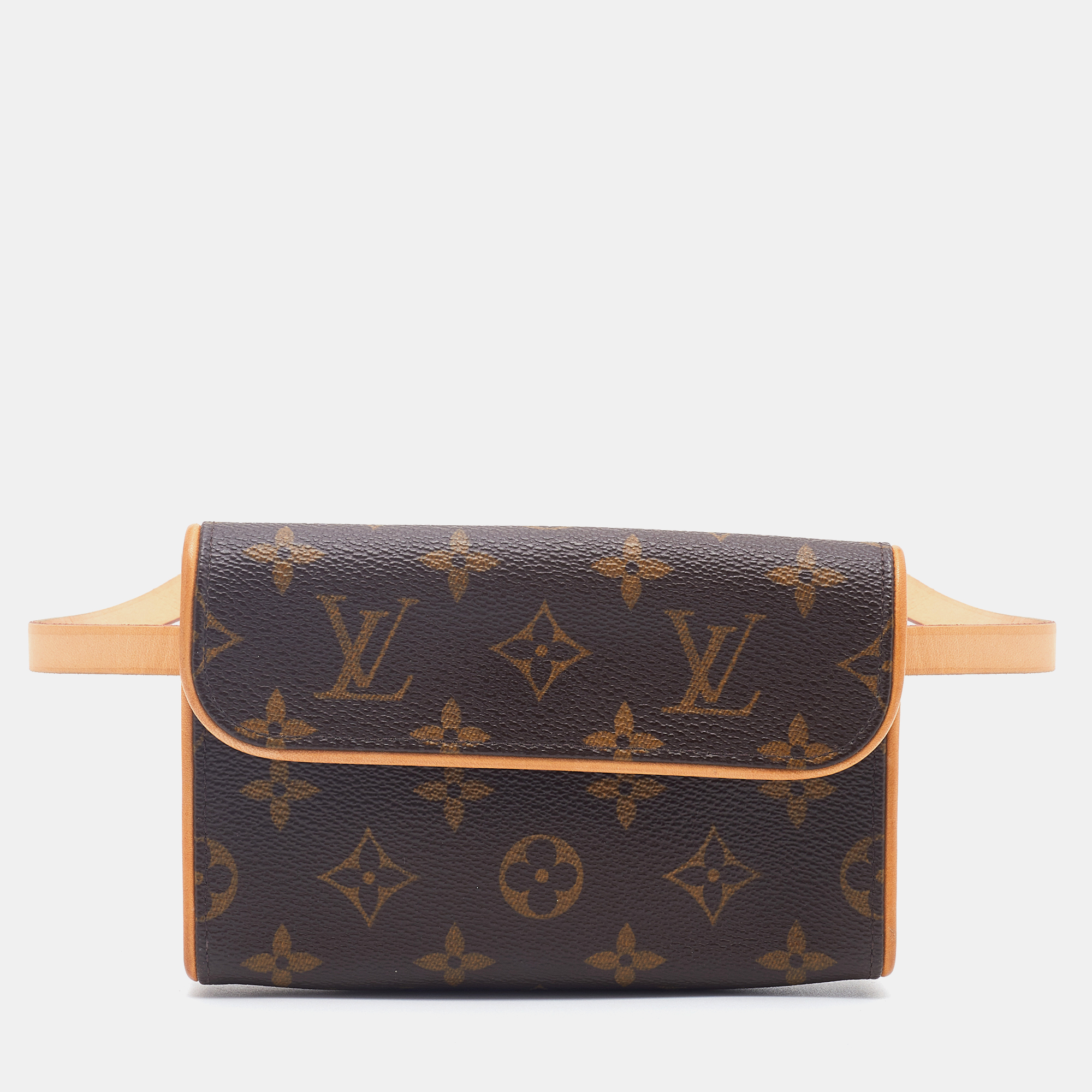 Louis+Vuitton+Pochette+Florentine+Pouch+S+Brown+Leather for sale online