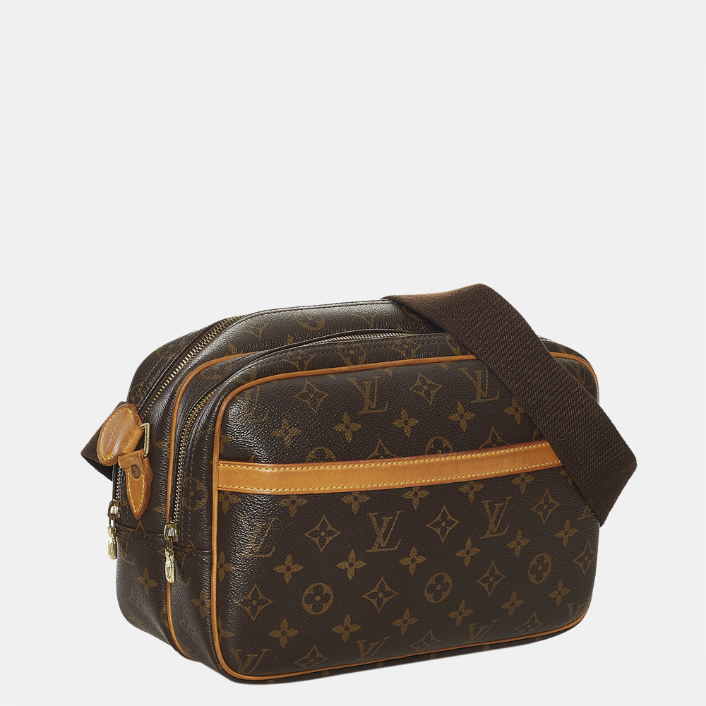 

Louis Vuitton Brown Monogram Reporter PM