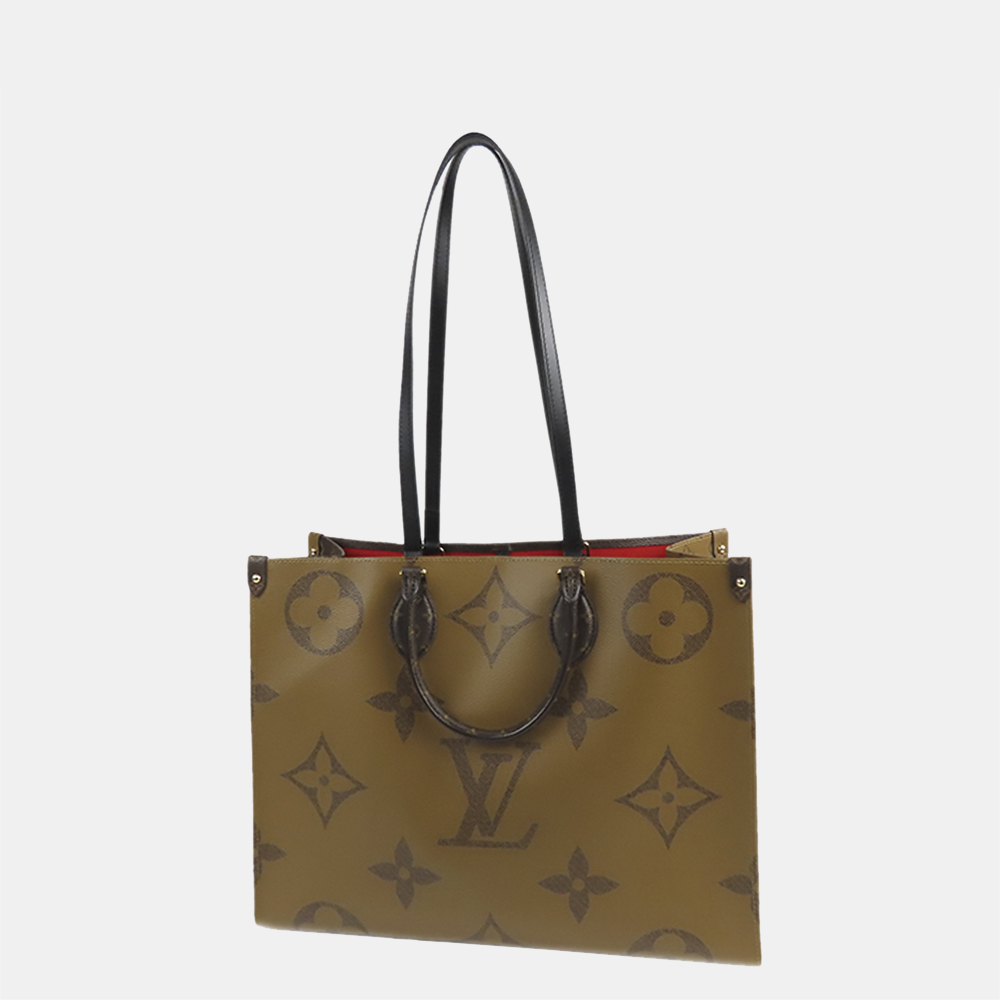 

Louis Vuitton Brown Monogram Reverse OntheGo GM