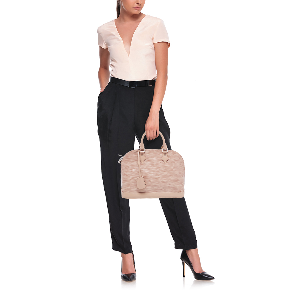 

Louis Vuitton Dune Epi Leather Alma PM Bag, Beige