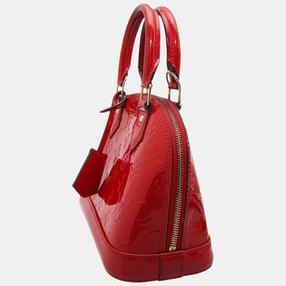 

Louis Vuitton Red Monogram Vernis Alma BB Bag