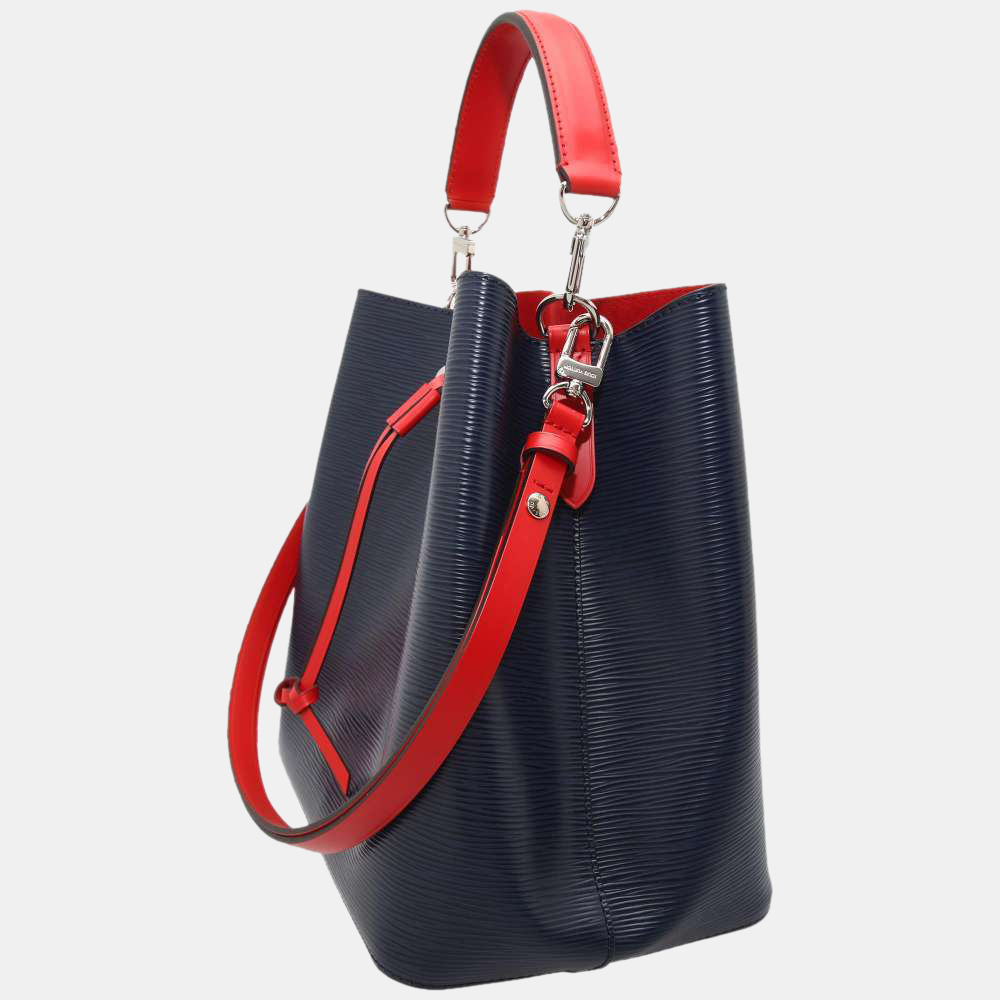 

Louis Vuitton Blue Leather NeoNoe Hobo Bag