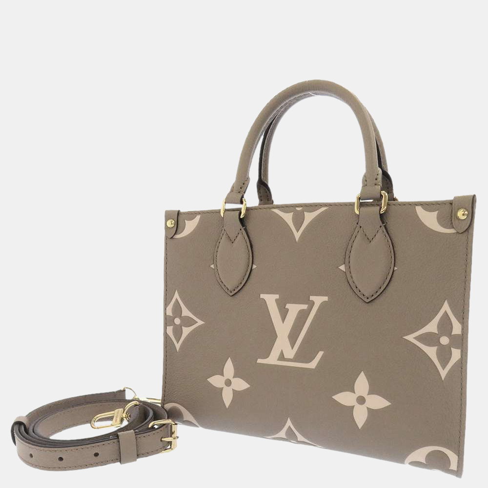 Louis Vuitton LV Onthego PM empreinte Cream Leather ref.254432