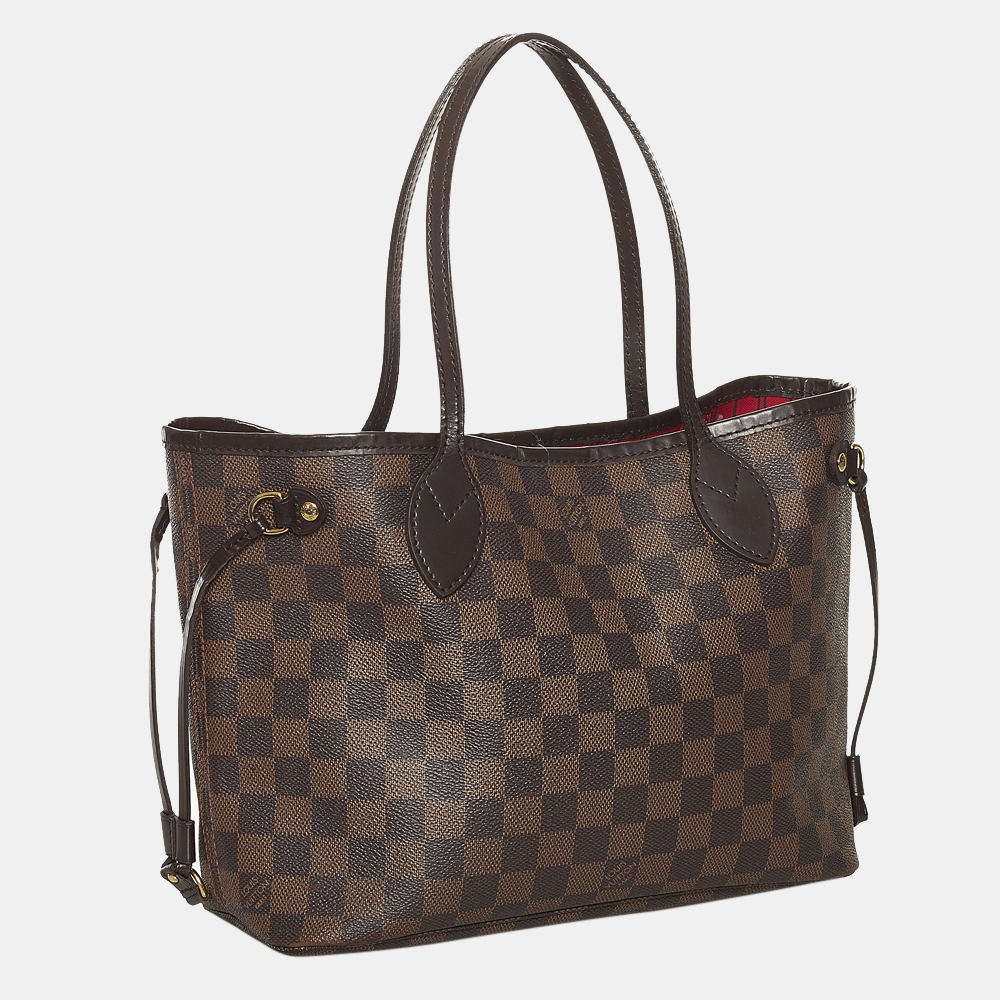 

Louis Vuitton Brown Damier Ebene Neverfull PM