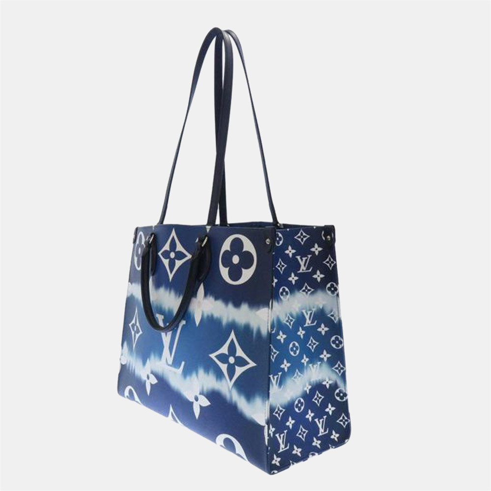 

Louis Vuitton Blue Monogram Escale OntheGo GM