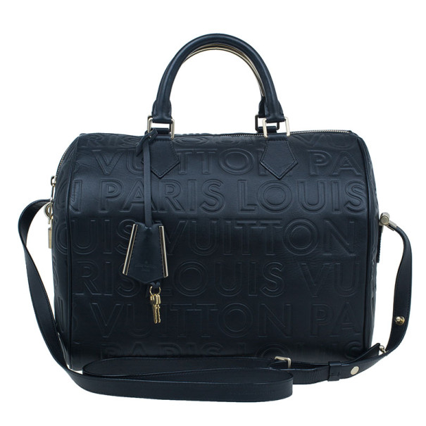 مملوكة مسبقًا Louis Vuitton Black Monogram Damier Speedy Cube Bag