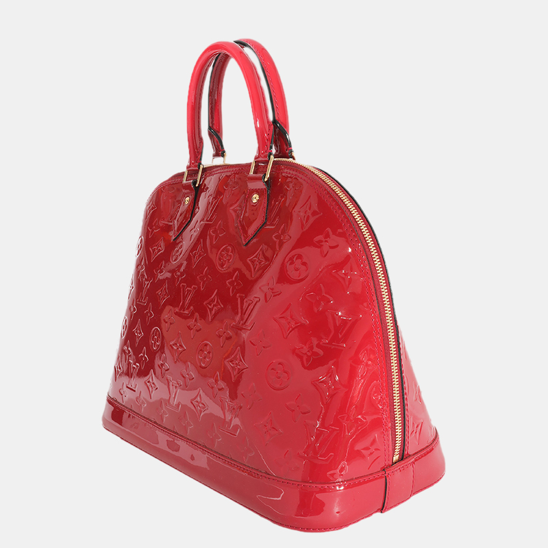 

Louis Vuitton Red Monogram Vernis Alma MM bag